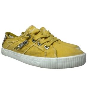 Blowfish Yellow Canvas Sneaker Mule